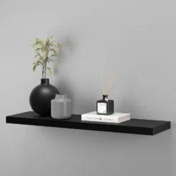 Flexi Storage Decorative Shelving Floating Shelf Black Oak 900x38x240mm -Keter Store 12889895 8824867914451104