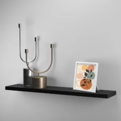 Flexi Storage Decorative Shelving Floating Shelf Black Oak 1200x38x240mm -Keter Store 12889901 1714867914537906
