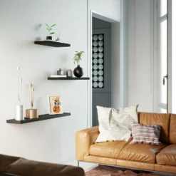 Flexi Storage Decorative Shelving Floating Shelf Black Oak 1200x38x240mm -Keter Store 12889901 7324885495273380