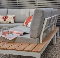Spirit Metal Garden Corner Sofa Set - Grey -Keter Store 12889918 1174869216203745