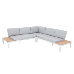 Spirit Metal Garden Corner Sofa Set - Grey -Keter Store 12889918 1544846181054970