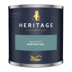 Dulux Heritage Matt Emulsion Paint Maritime Teal - Tester 125ml -Keter Store 12891282 1214843800293508