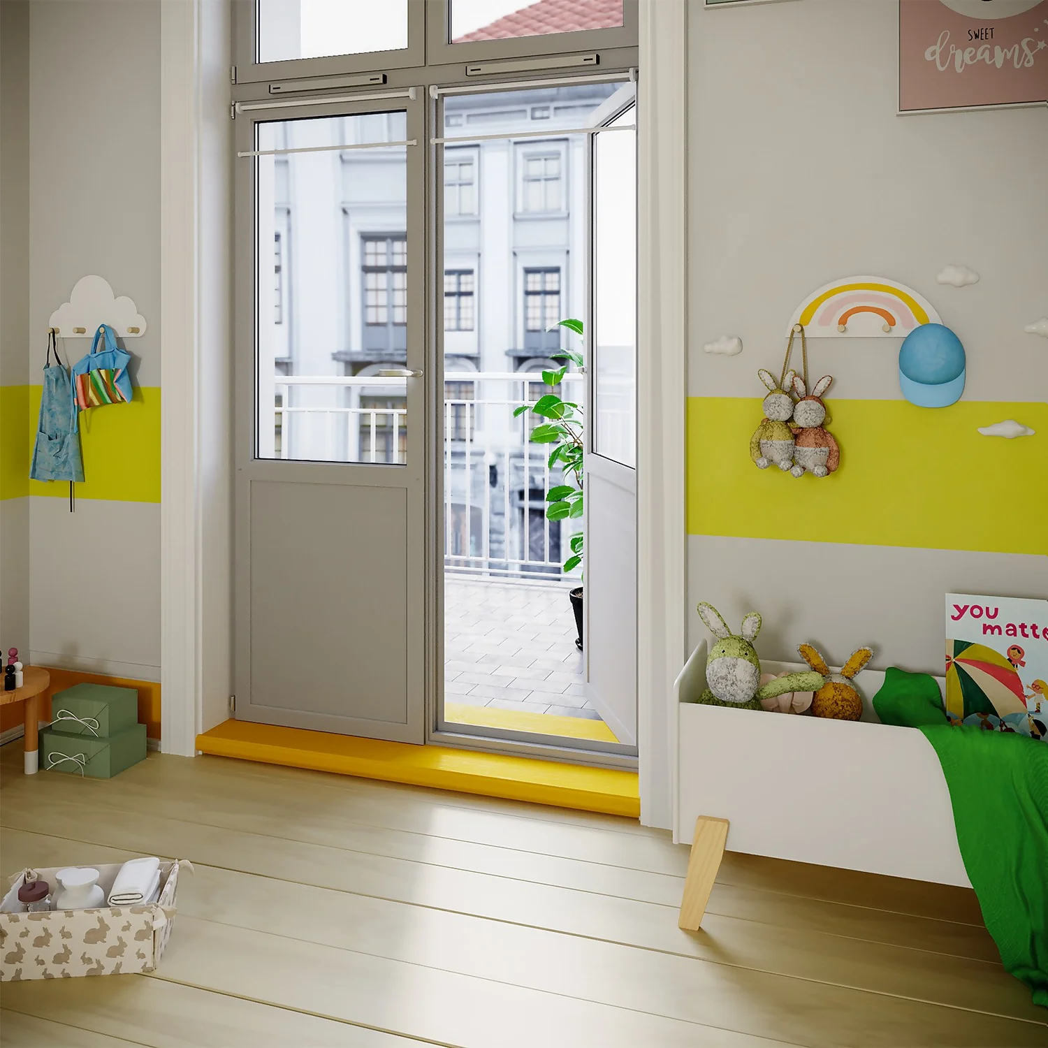 Kids Open Toy Chest - White & Natural Kids Open Toy Chest - White & Natural -Keter Store 13277675 1854930078331148