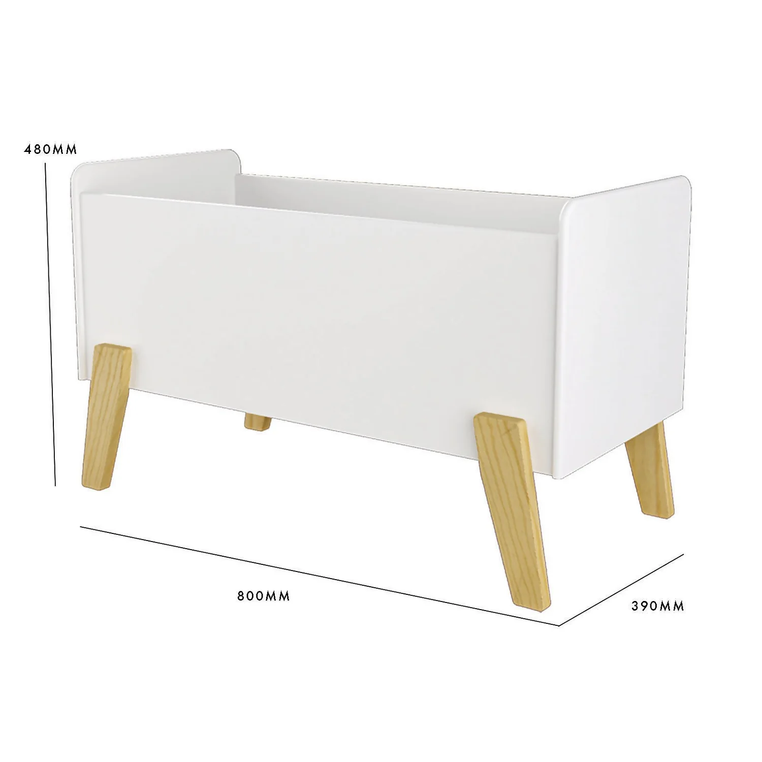 Kids Open Toy Chest - White & Natural Kids Open Toy Chest - White & Natural -Keter Store 13277675 2634930078466901