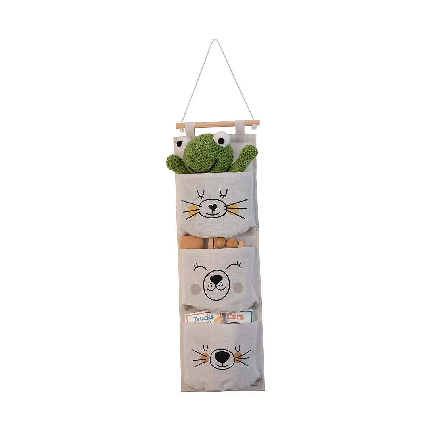 Kids 3 Pocket Hanging Organiser - Polar Bear Kids 3 Pocket Hanging Organiser - Polar Bear -Keter Store 13277677 1484929069085707