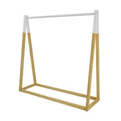 Kids A-Frame Clothes Rail - Natural & White