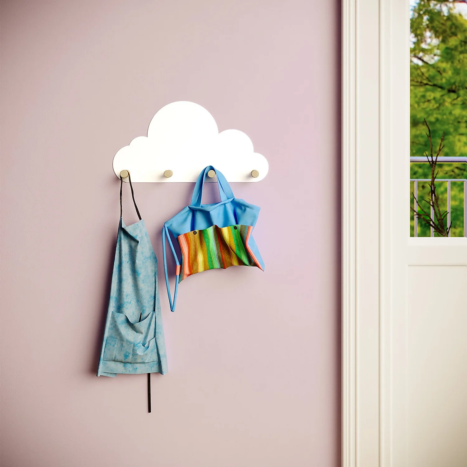 Kids Cloud Shelf with Hooks Kids Cloud Shelf With Hooks -Keter Store 13277680 4634916638490010