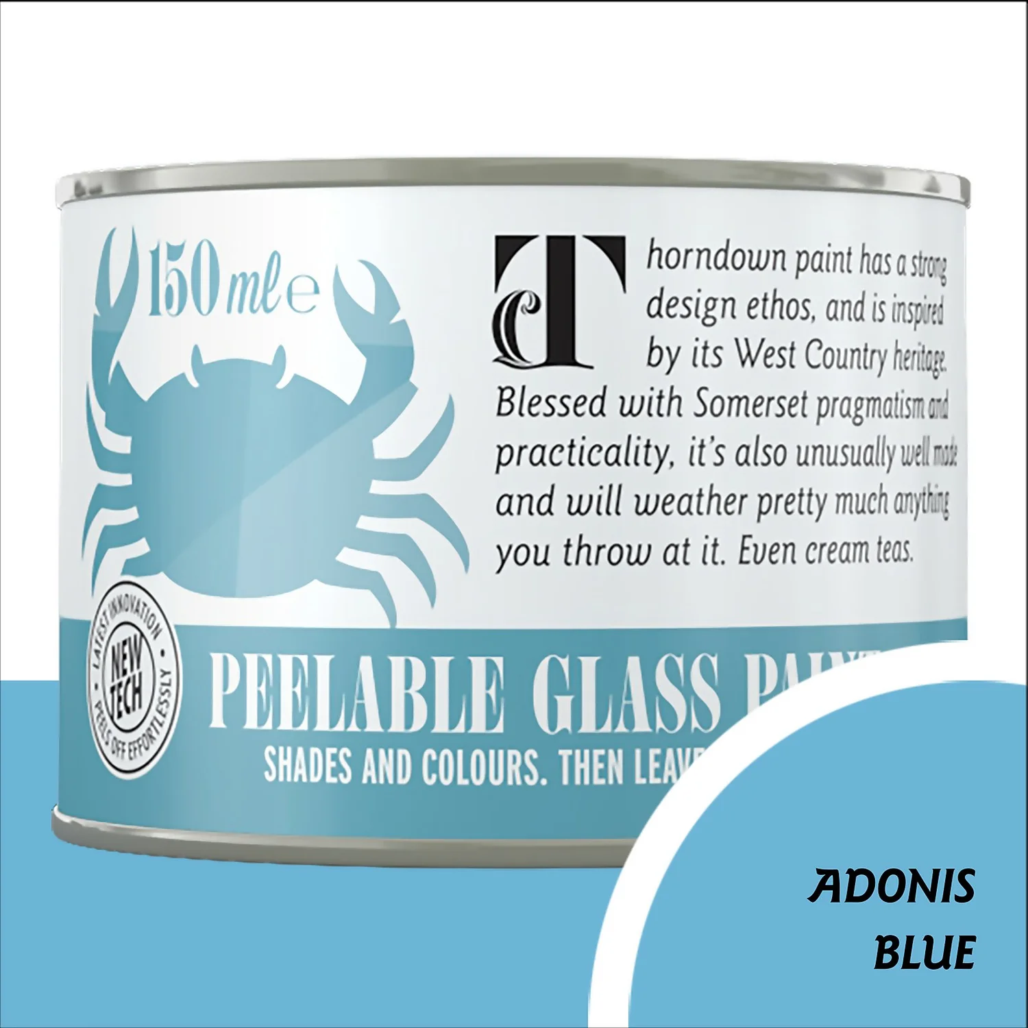 Thorndown Adonis Blue Peelable Glass Paint 150ml Thorndown Adonis Blue Peelable Glass Paint 150ml -Keter Store 13301816 7794920550238064