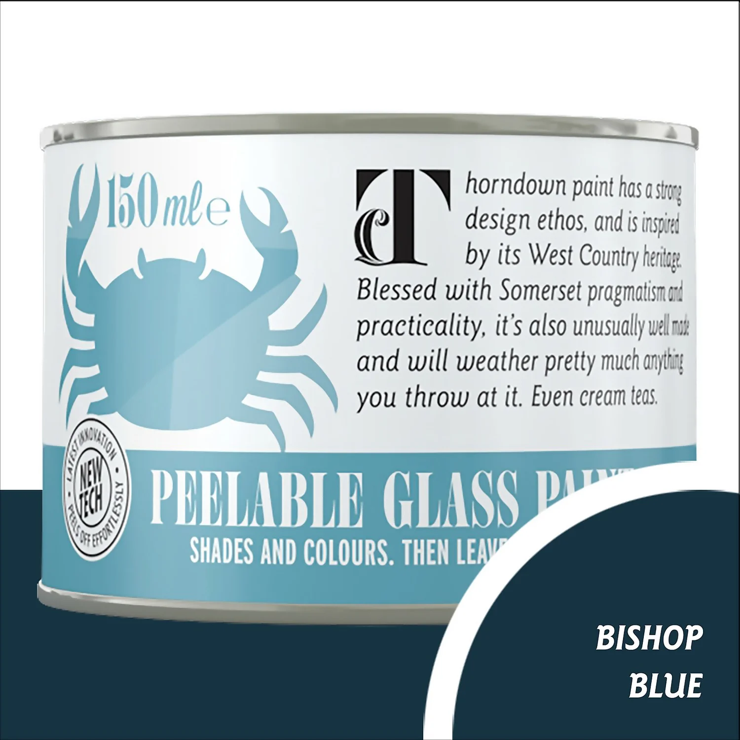 Thorndown Bishop Blue Peelable Glass Paint 150ml Thorndown Bishop Blue Peelable Glass Paint 150ml -Keter Store 13301835 2274920573555108
