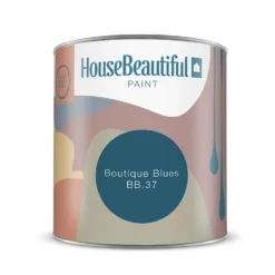 House Beautiful Durable Matt Emulsion Multi-Surface Paint Boutique Blues BB.37 Tester - 125ml -Keter Store 13419398 4494940992282161