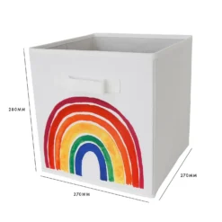Living Elements Compact Cube Fabric Insert - Charity Rainbow -Keter Store 13432921 8994943614441773
