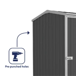 Absco 5 X 5ft Premier Reverse Apex - Dark Grey -Keter Store 13440843 6474929165723414