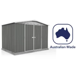 Absco 10 X 7ft Regent Metal Apex Shed - Grey -Keter Store 13440855 1604931188682373