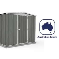 Absco 7.5 X 5ft Regent Metal Apex Shed - Grey -Keter Store 13440860 1634929163906572