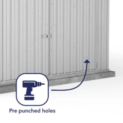 Absco 10 X 15ft Utility Workshop Apex Metal Shed - Zinc 5 Absco 10 X 15ft Utility Workshop Apex Metal Shed - Zinc -Keter Store 13440863 1844929163815162