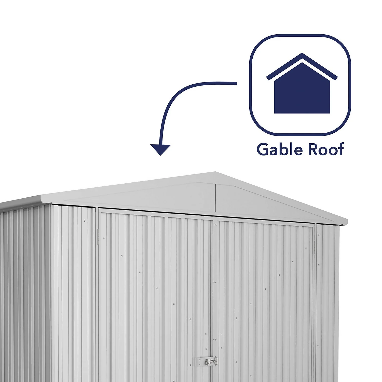 Absco 10 x 15ft Utility Workshop Apex Metal Shed - Zinc Absco 10 X 15ft Utility Workshop Apex Metal Shed - Zinc -Keter Store 13440863 3264929163666608