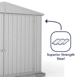 Absco 10 X 15ft Utility Workshop Apex Metal Shed - Zinc 6 Absco 10 X 15ft Utility Workshop Apex Metal Shed - Zinc -Keter Store 13440863 3424929163892004