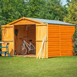 Shire 10 X 10ft Double Door Overlap Garden Shed With No Windows -Keter Store 13505235 8954926485592459