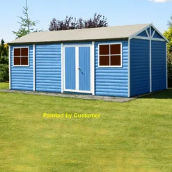 Shire 12 X 24ft Mammoth Double Door Garden Shed - Including Installation -Keter Store 13505271 1514931994190899