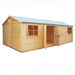 Shire 12 X 24ft Mammoth Double Door Garden Shed - Including Installation