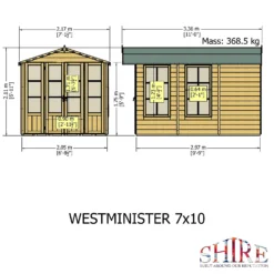 Shire 13 X 7ft Westminster Summerhouse - Including Installation 2 Shire 13 X 7ft Westminster Summerhouse - Including Installation -Keter Store 13505301 1424933733542521