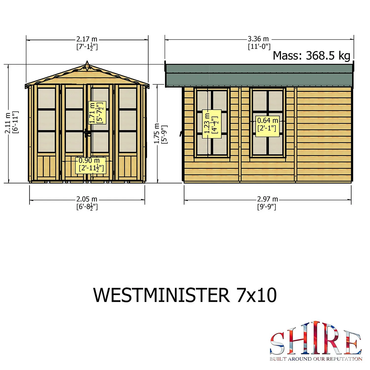Shire 13 x 7ft Westminster Summerhouse - Including Installation Shire 13 X 7ft Westminster Summerhouse - Including Installation -Keter Store 13505301 1424933733542521