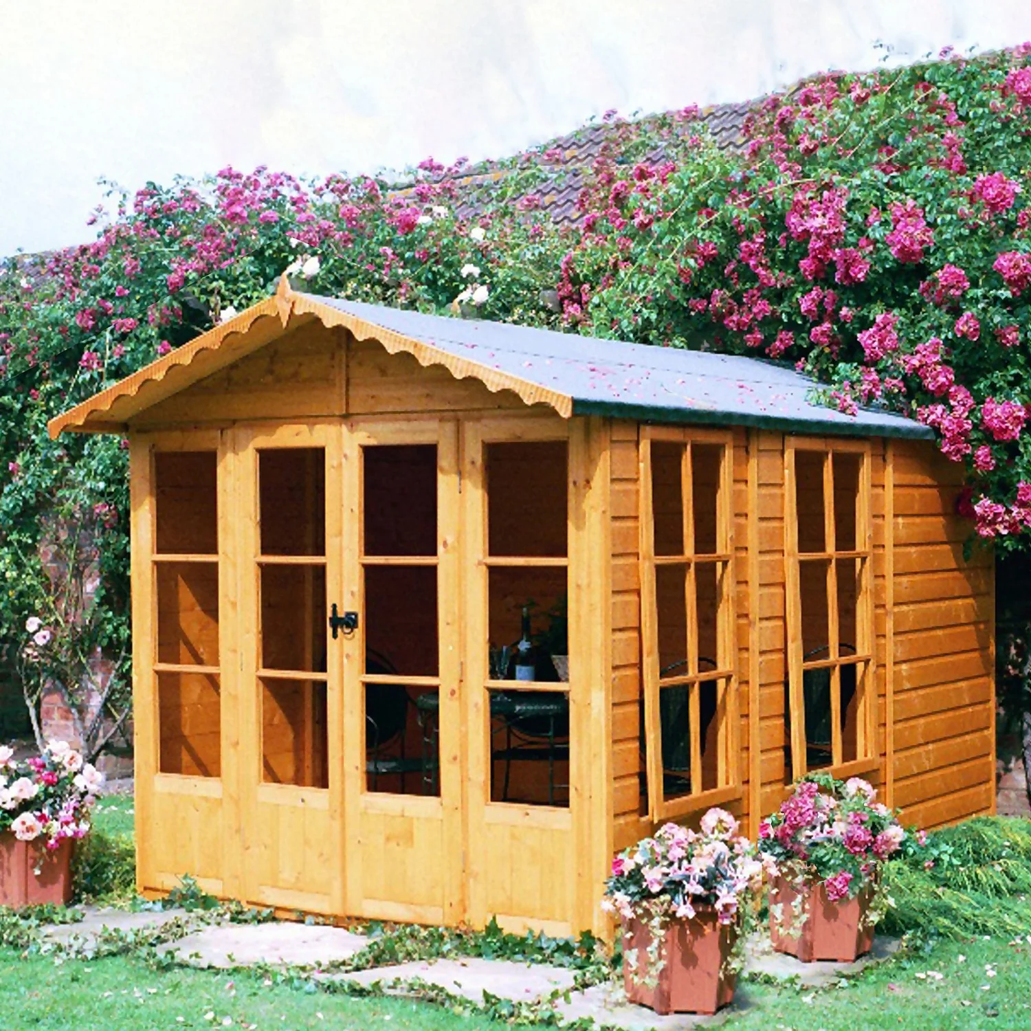 Shire 13 x 7ft Westminster Summerhouse - Including Installation Shire 13 X 7ft Westminster Summerhouse - Including Installation -Keter Store 13505301 9344933734062694