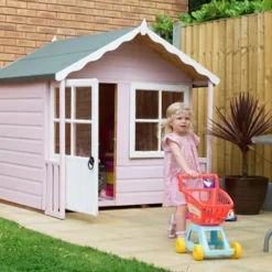 Shire 5 X 4ft Kitty Kids Wooden Playhouse -Keter Store 13505336 1664931200178139