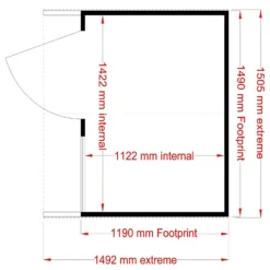 Shire 5 X 4ft Kitty Kids Wooden Playhouse -Keter Store 13505336 1924931200120968