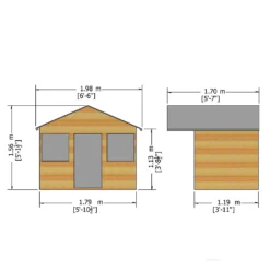 Shire 6 X 5ft Stork Kids Wooden Playhouse 2 Shire 6 X 5ft Stork Kids Wooden Playhouse -Keter Store 13505338 1164931993262384