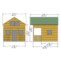 Shire 8 X 10ft Lodge Kids Wooden Playhouse 3 Shire 8 X 10ft Lodge Kids Wooden Playhouse -Keter Store 13505347 1064931995121082