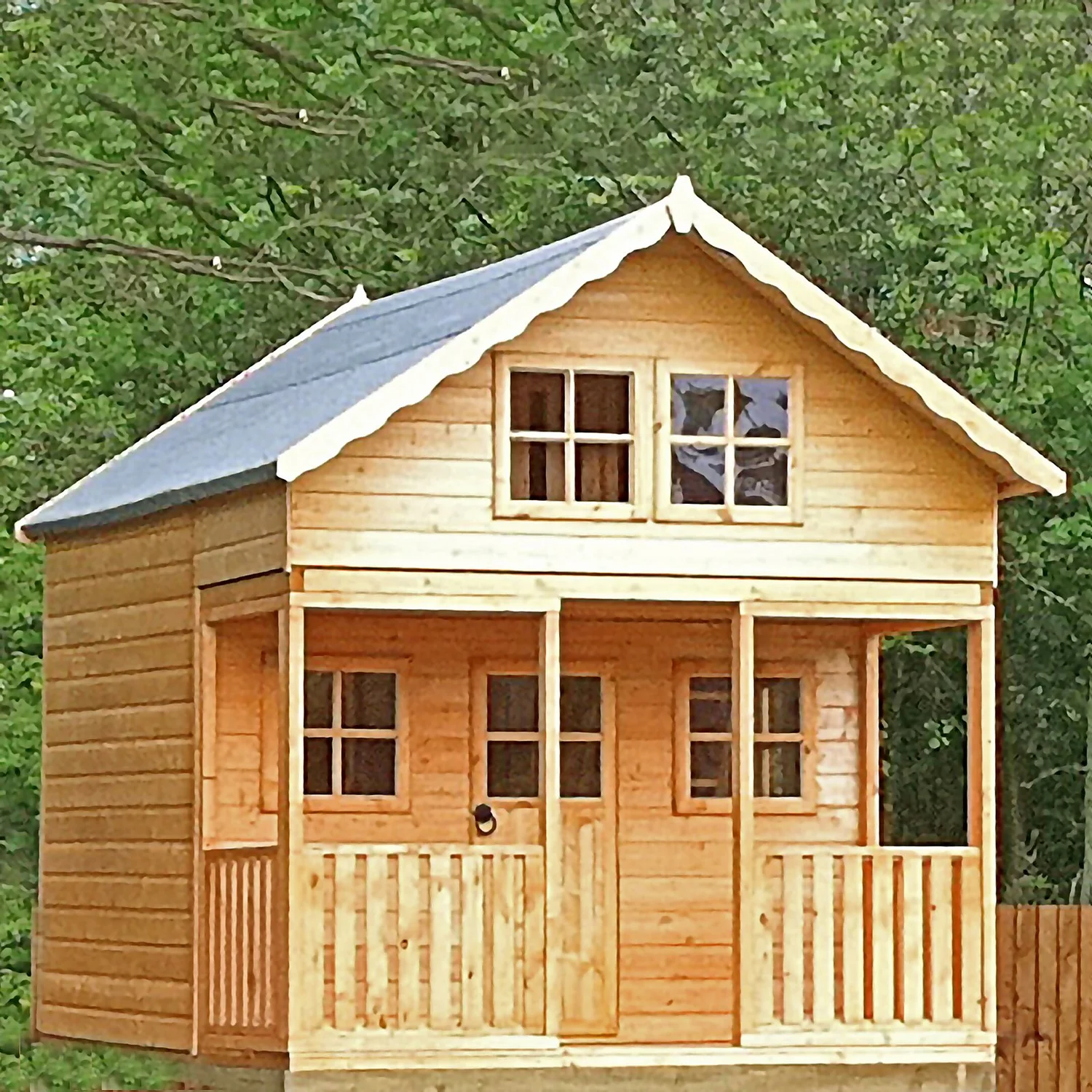 Shire 8 x 10ft Lodge Kids Wooden Playhouse Shire 8 X 10ft Lodge Kids Wooden Playhouse -Keter Store 13505347 1804931995066728