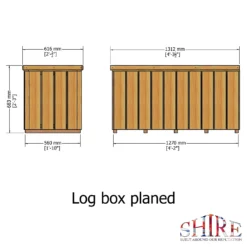 Shire Planed Timber Garden Storage Box 4x2 -Keter Store 13505352 2094932698544684