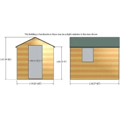 Shire 8x6ft Durham Garden Shed - Including Installation -Keter Store 13508658 7664926487082562