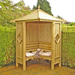 Shire 5x5 Corner Garden Arbour -Keter Store 13508668 1614932698211897