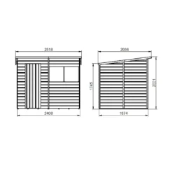 Shiplap Dip Treated 8x6ft Pent Shed 3 Shiplap Dip Treated 8x6ft Pent Shed -Keter Store 13529677 2354941756644565