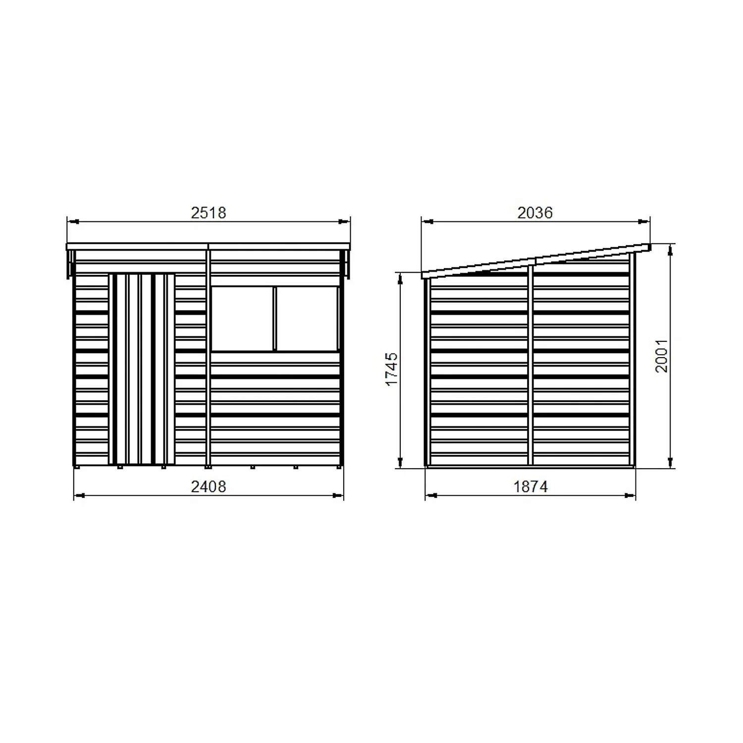 Shiplap Dip Treated 8x6ft Pent Shed Shiplap Dip Treated 8x6ft Pent Shed -Keter Store 13529677 2354941756644565