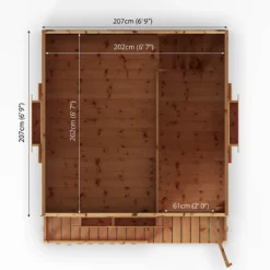 Country Living 7ft X 7ft Premium Sandon Double Storey Playhouse With Veranda Painted + Installation - Aurora Green -Keter Store 13554918 3174949331952953
