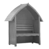 Country Living Wilmcote Arbour Seat Painted + Installation - Thorpe Towers Grey