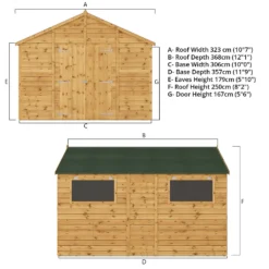 Mercia 12ft X 10ft Premium Shiplap Modular Workshop Shed -Keter Store 13555747 1224949336618862