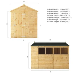 Mercia 10ft X 6ft Premium Shiplap Apex Shed -Keter Store 13555775 9194949337022665