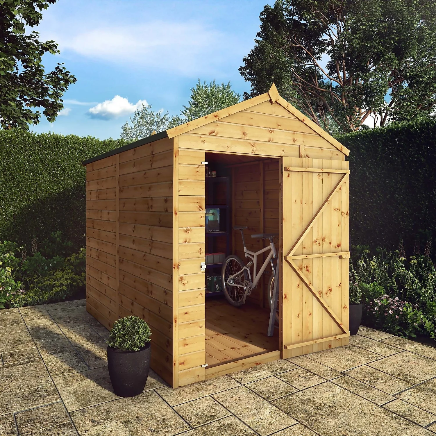 Mercia 8ft x 6ft Premium Windowless Shiplap Apex Shed - Including Installation Mercia 8ft X 6ft Premium Windowless Shiplap Apex Shed - Including Installation -Keter Store 13555777 2124949338289499