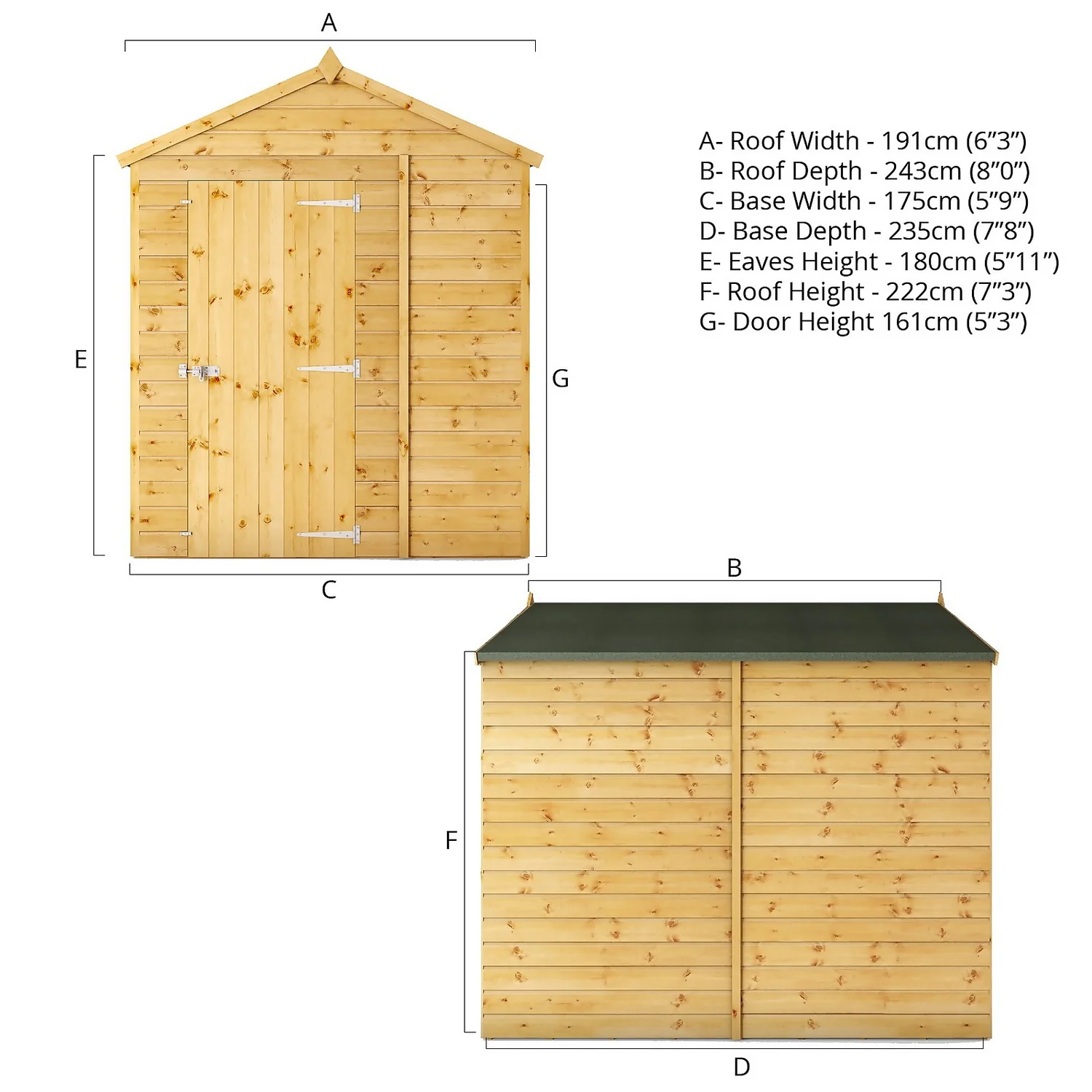 Mercia 8ft x 6ft Premium Windowless Shiplap Apex Shed - Including Installation Mercia 8ft X 6ft Premium Windowless Shiplap Apex Shed - Including Installation -Keter Store 13555777 4934949338186809