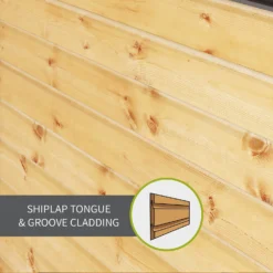 Mercia 8ft X 6ft Premium Shiplap Reverse Apex Shed -Keter Store 13555780 1574949332715340