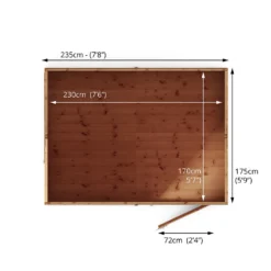Mercia 8ft X 6ft Premium Shiplap Reverse Apex Shed -Keter Store 13555780 3054949332973412
