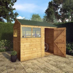 Mercia 8ft X 6ft Premium Shiplap Reverse Apex Shed -Keter Store 13555780 7414949333054658