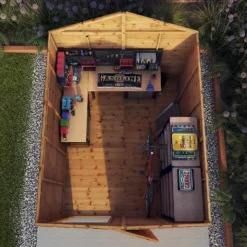 Mercia 10ft X 8ft Premium Windowless Shiplap Apex Shed - Including Installation -Keter Store 13555792 6504949335625151