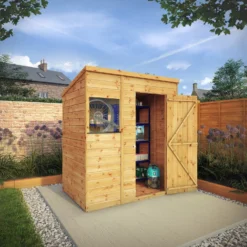 Mercia 6ft X 4ft Premium Shiplap Pent Shed - Including Installation -Keter Store 13555797 5154949333004057