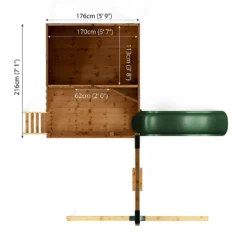 Mercia 5ft X 6ft Honeysuckle Wooden Playhouse -Keter Store 13555811 1654951880093088