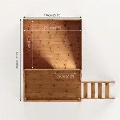 Mercia 5ft X 6ft Pent Wooden Playhouse With Tower 8 Mercia 5ft X 6ft Pent Wooden Playhouse With Tower -Keter Store 13555813 1314951147279458